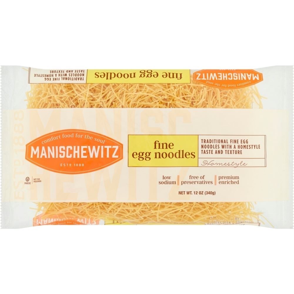 Manischewitz Fine Egg Noodles, 12 Oz