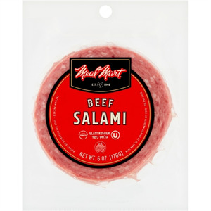 Meal Mart Beef Salami Sliced, 6 Oz