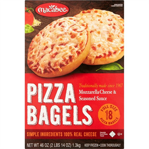 Macabee Pizza Bagels Family Pack, 46 Oz