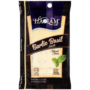 Haolam Sliced Garlic Basil Jack, 6 OZ