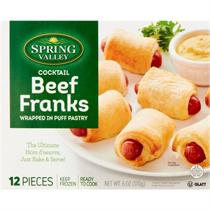 Spring Valley Cocktail Franks in Blanks, 6 OZ