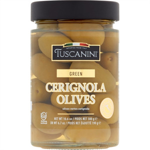 Tuscanini Cerignola Olives, 10.6OZ