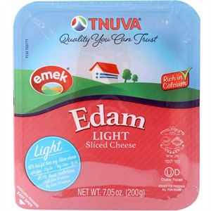 Tnuva Edam Light Sliced, 7.05 Oz