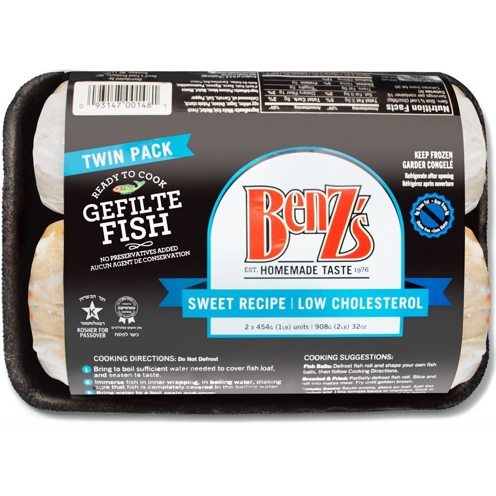 Benz's KFP Gefilte Fish Twin Pack, Gluten Free, 32oz