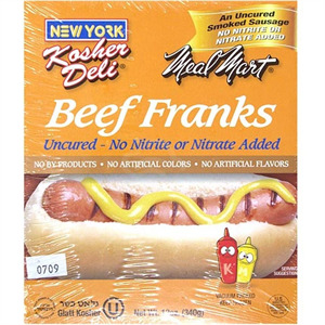 Meal Mart No Nitrate Hot Dogs, 12 oz