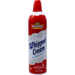 Mehadrin Dairy Whipped Cream Spray, 13 OZ