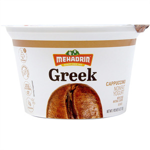 Mehadrin Greek Non Fat Yogurt Cappuccino, 6 Oz