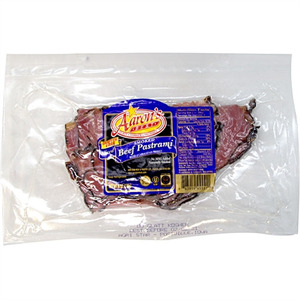 Aaron's Beef Pastrami Sliced, 6 Oz