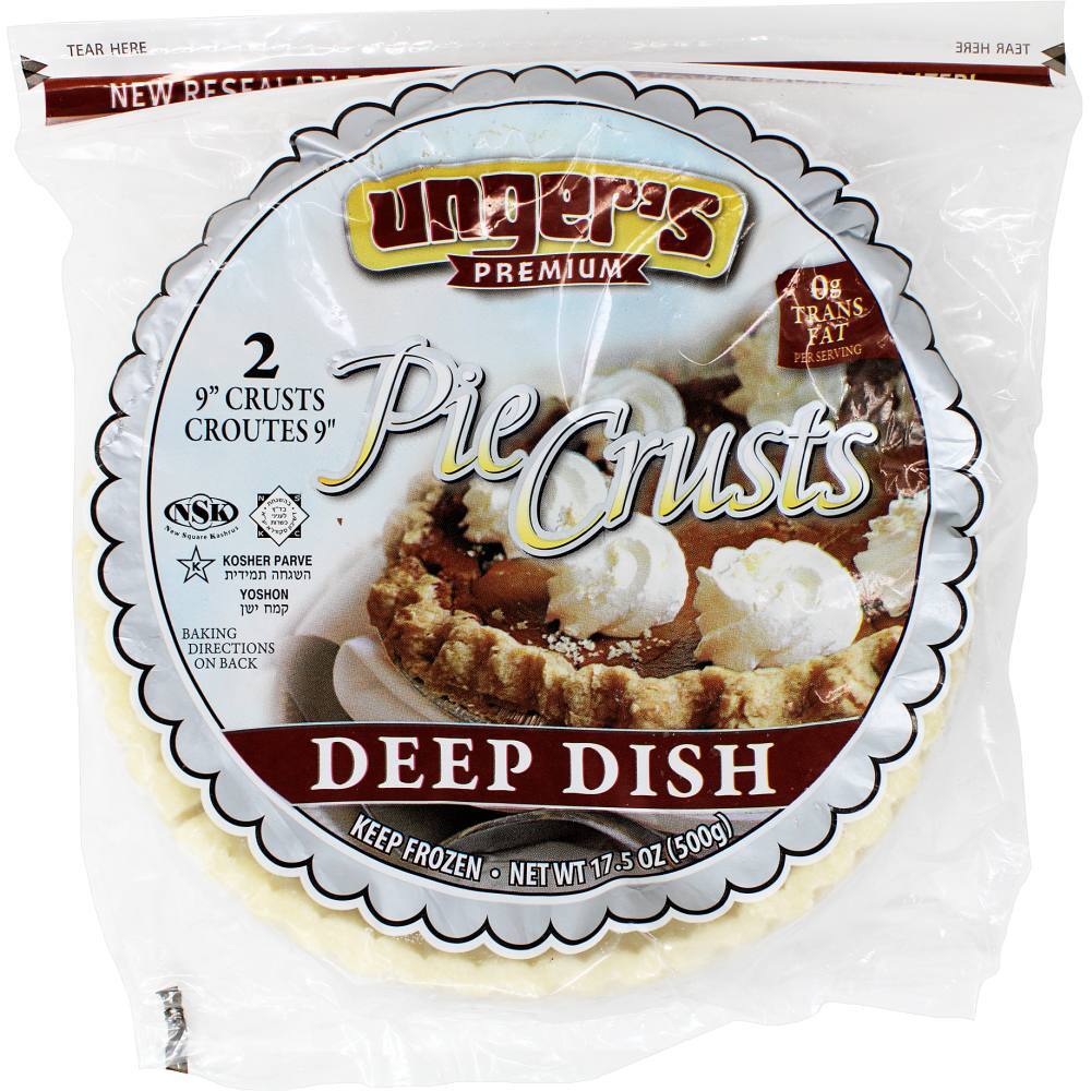 Unger's, 9" Deep Dish Pie Crust, 17.5 oz