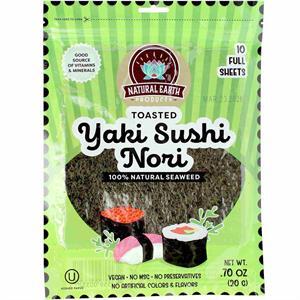 Natural Earth Nori Full Sheet Retail Pack, 10 CT