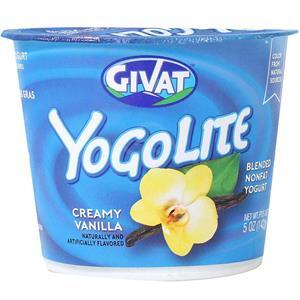 Givat Non Fat Vanilla Yogurt, 5 Oz