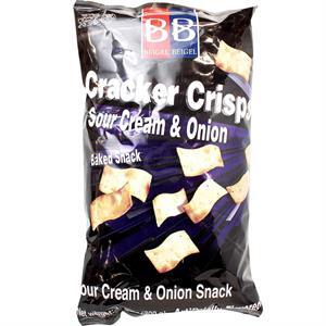 Beigel & Beigel, Sour Cream & Onion Cracker Crisps, 10.6 Oz
